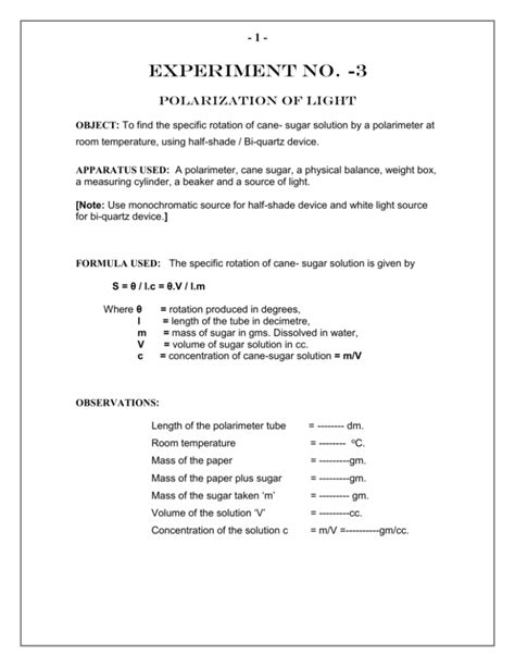 half shade polarimeter experiment pdf|polarimeter rotation.